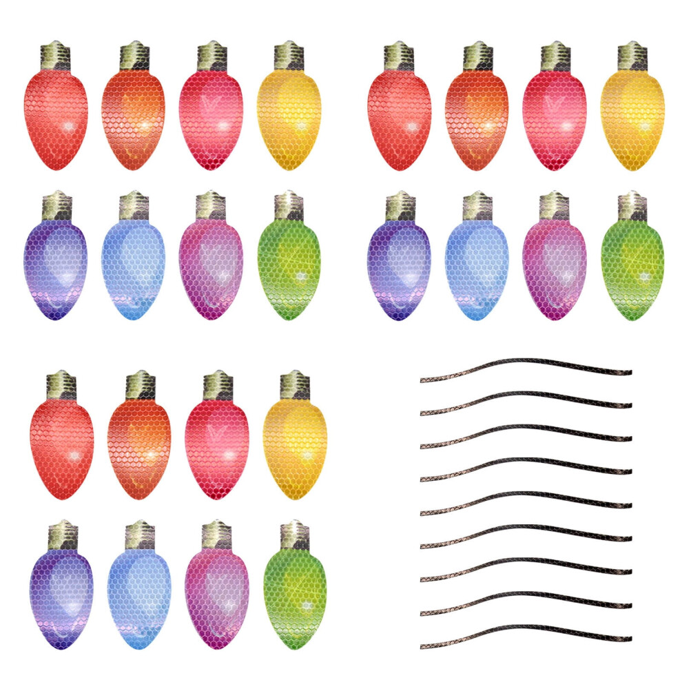 Kiplyki Wholesale Funny Reflective Bulb Magnet Decorations Reflective Sticker Grade High Visibility Waterproof Light 9009879020479