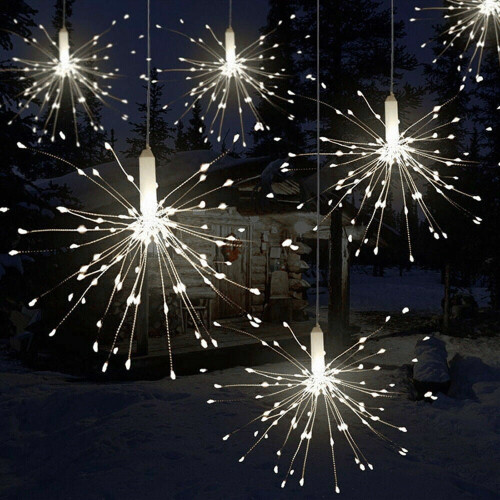 Firework LED String Lights 150LED Copper Wire Strip Fairy Light with Remote 1