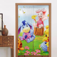 Eeyore Door Curtain for Doorway, Pattern Print Blackout Privacy Window Curtain, Room Divider Curtain Tapestry Home Decor, 34" W X 56" L