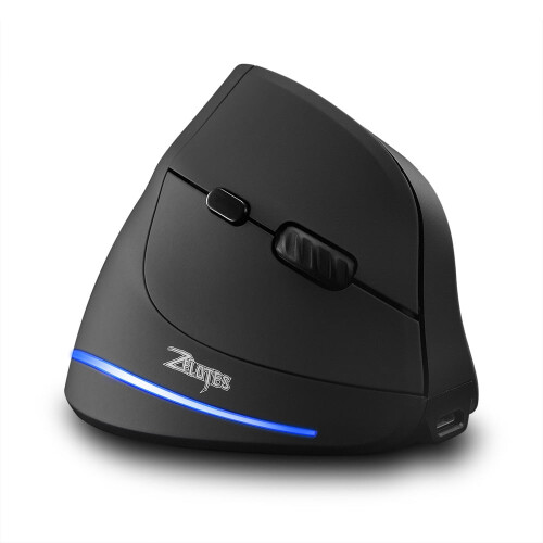 ZELOTES master F35B three-mode 4800DPI wireless Bluetooth vertical mouse 2.4G rechargeable gaming mouse