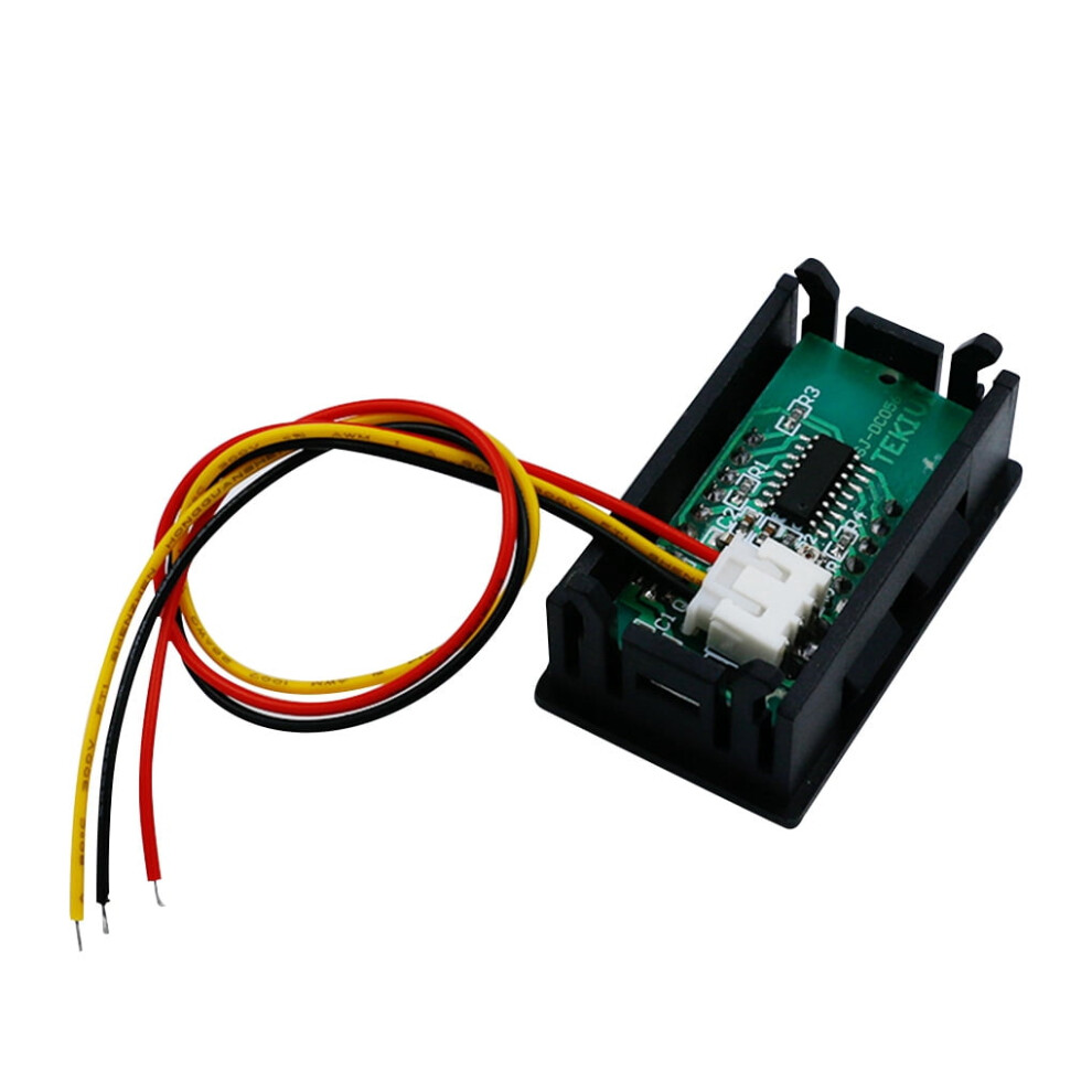 Tureclos Digital Dc Voltmeter 0-100V High Accuracy Led Display Voltage Meter Gauge Automotive Accessory, Red 9180479484615