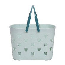 Shower Caddy Basket with Handle, Stackable Plastic Bathroom Organizer for Gym, Camping, Garden