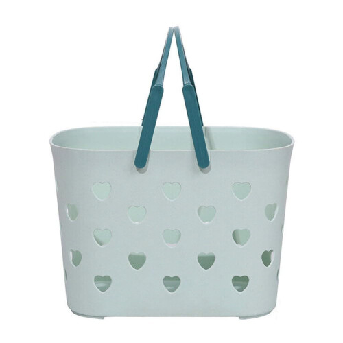 Shower Caddy Basket with Handle, Stackable Plastic Bathroom Organizer for Gym, Camping, Garden