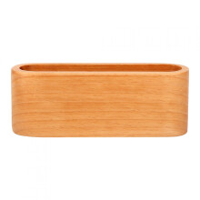 1Pc Creative Wooden Business Card Holder Case Storage Box Organizer Office Desktop Ornaments