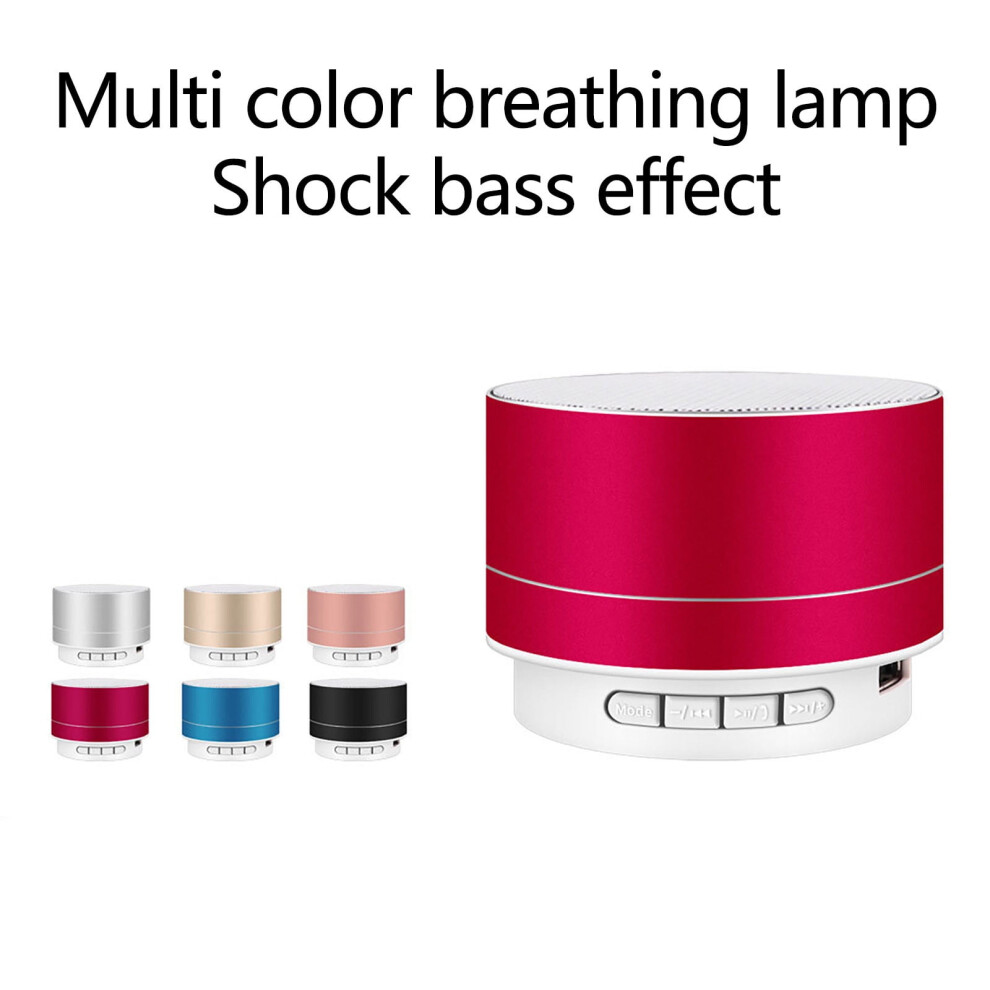 Jacenvly 2024 New Alarm Clock Radio Clearance Metal Bluetooth Audio Phone Computer Mini Speaker Led Memory Card Luminous Mini Audio Silver 9557311168093