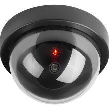 Dummy Cameras, Fake Security Camera CCTV Dome with LED Flash Light for Business, Stores, Home, Indoor and Outdoor Use, 1 Pack 1pc