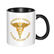 Us Army Medical Service Corps Veteran Ceramic Coffee Mug Classic Stylish Tea Cup for Restaurant Office Home Gift 11 oz