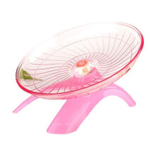 Hermit Crab Climbing Toy, Hamster Wheel Saucer, Silent Running Exercise Wheel Compatible with Hamsters, Gerbils, Mice, Hedgehog & Small Pets