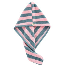 THICK Hair Turban Towel Twist Wrap MICROFIBRE QUICK DRY COTTON HEAD BATH CAP Z3N0