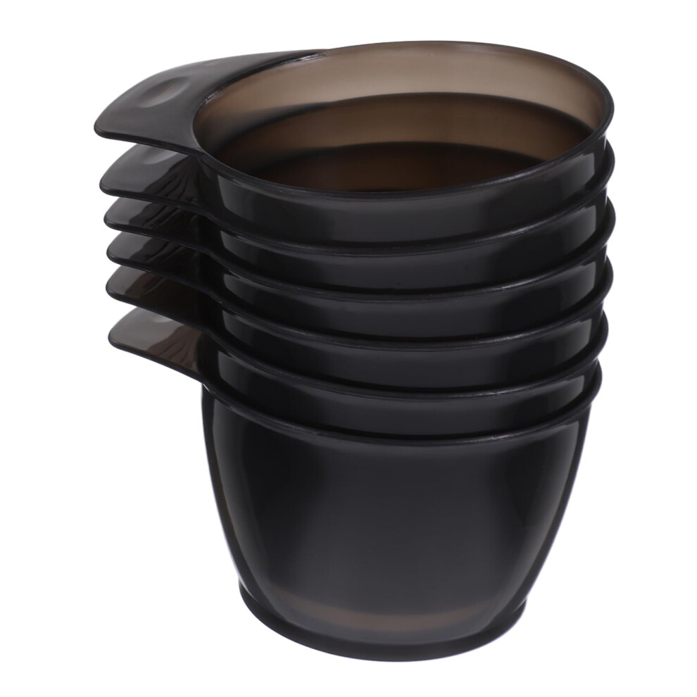 6pcs Hair Dye Mixing Bowl Set with Ergonomic Grip for Precise Salon and Home Hair Coloring