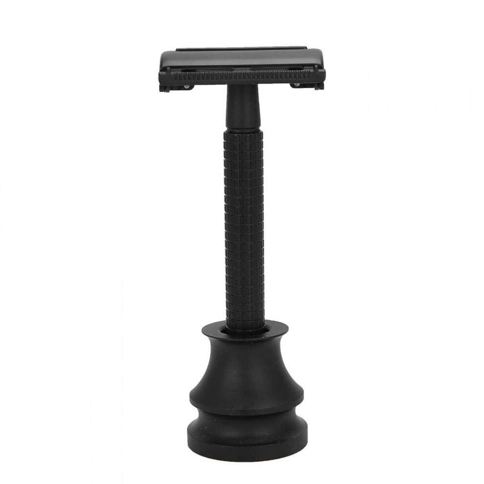 Black Multifunctional Manual Shaver Shaving Razor With Base Beard Shaving Tool(Black)