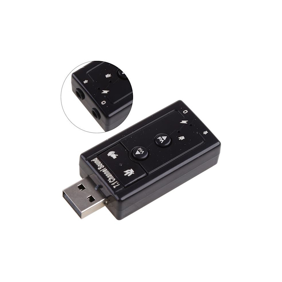 Virtual External Sound Card 7.1 Channel 3D Surround Adapter Pc Audio Adapter 9557311678707