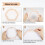 9 Pieces 3 Sizes Hexagon Embroidery Hoops, ABS Plastic Embroidery Frames Hoops for Sewing, Needlework 4