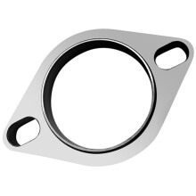 2.5 Inch Stainless Steel Exhaust Flange, 2Bolt SS304 Pipe Connector, HeavyDuty 13mm Thick