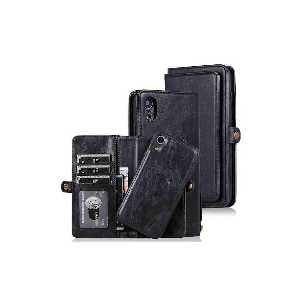 Compatible With Iphone Xr - Well-Designed Protective Wallet Case Black 9557311679698