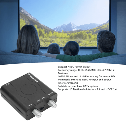 -Compatible RF Modulator Adapter, Coaxial Converter 2