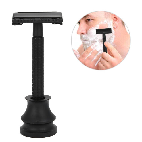 Multifunctional Manual Shaver Shaving Razor With Base Beard Shaving Tool(black) 1