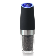 QUTETN Gravity Electric Salt and Pepper Grinder Set with Adjustable Automatic Pepper and Salt Mill