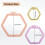 9 Pieces 3 Sizes Hexagon Embroidery Hoops, ABS Plastic Embroidery Frames Hoops for Sewing, Needlework 2
