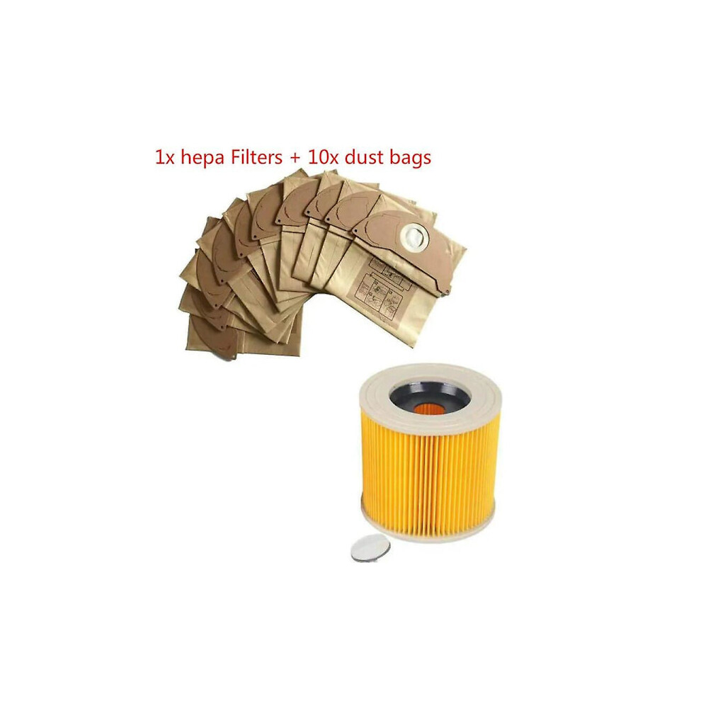 Vacuum Cleaner Filter HEPA Filter Vacuum Cleaner Bags for Karcher WD2.250 A2004 A2054 Filter Bags Vacuum Cleaner Parts