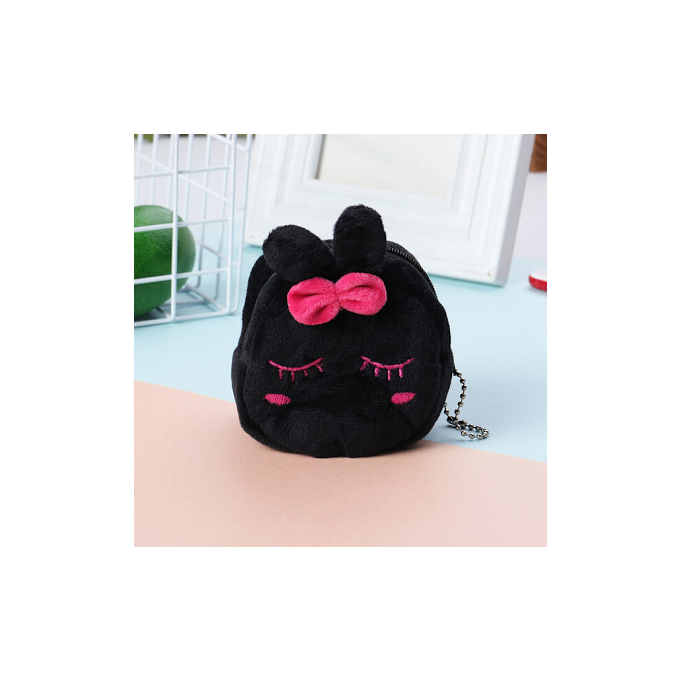 Women's Plush Cartoon Animal Pattern Coin Large Capacity Wall H 9450273700151