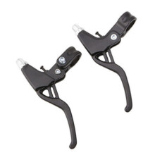 Bicycle Brake Levers Compatible with Disc Brakes, Aluminum Alloy Cycling Speed Racing Handle for Mountain Bike, Black