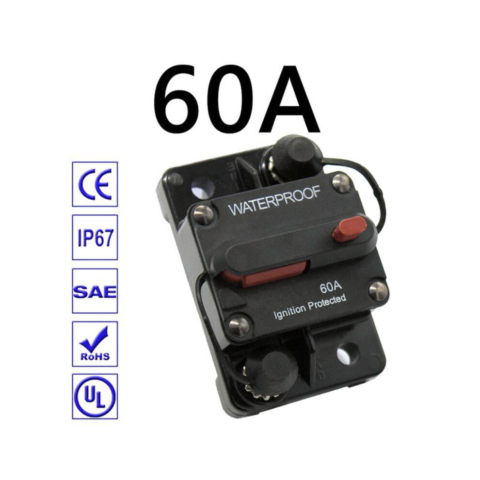 60A Car Insurance Gall, Auto Circuit Breaker Fuse Reset Ip67 Dc 12-48V, Audio Conversion Automatic Recovery Insurance, Car Insurance Device 9557311680045