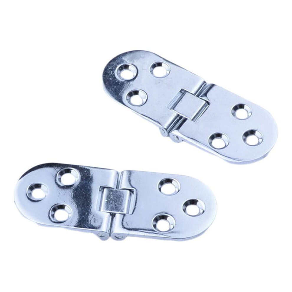 2Pcs Zinc Alloy Hinge 78Mm Thickened Mute Sub-Door Hinge Compatible With Stainless Steel Flat Door & Window Folding Accessorie (Silver) 9450273702032