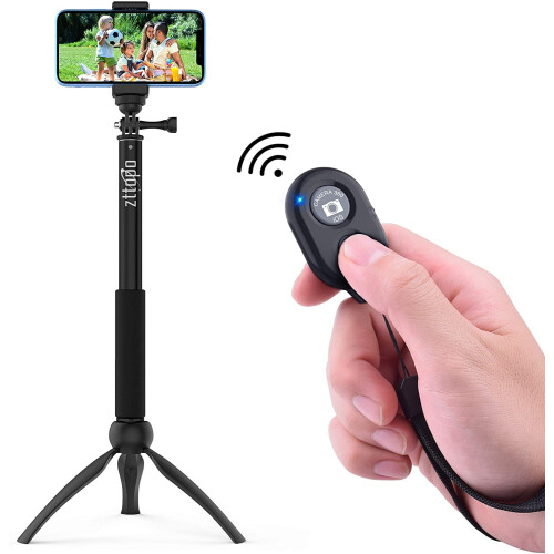 Wireless Camera Remote Shutter for Smartphones (2 Pack), Wireless Phone Camera Remote Control Compatible 2