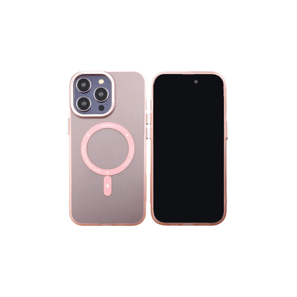 Compatible With Iphone 14 Pro Max Case With Magsafe - Frosted Pink 9558633695212