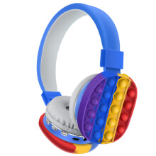 popit wireless headphones blue blue