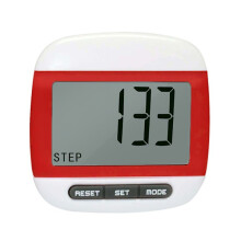 LCD Pedometer Step Odometer RED Red
