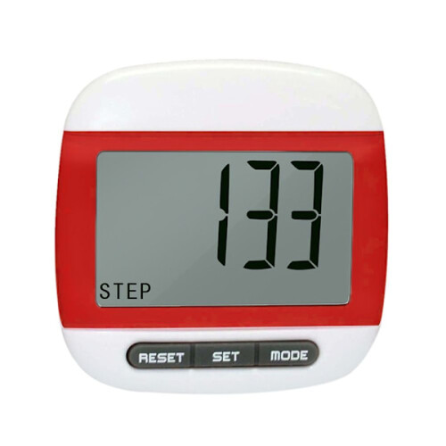 LCD Pedometer Step Odometer RED Red