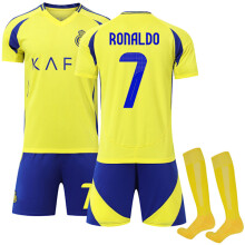 Al-Nassr FC Kids Football Kit 2024-2025 No. 7 Ronaldo 2024-2025 Home adult M