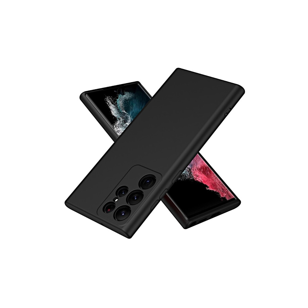Compatible With Samsung Galaxy S23 Ultra Cover Rubberized Tpu Black 9418476313837