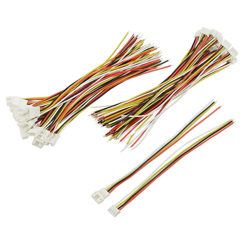 40Pcs 2.0Mm 4Pin Female Male Connection Plug With 15Cm Terminal Connector Wire Cable For Light Strip 9418476314100