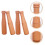 4-Piece Wooden Pestle Set for Kitchen Use 2