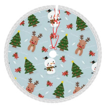 Merry Christmas Christmas Tree Skirts 30" Inch, Winter Holiday Tree Mat, Xmas Tree Skirt For Rustic Christmas Holiday Decorations