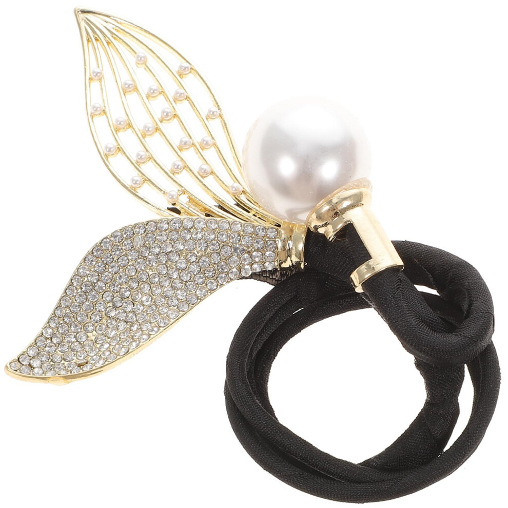 Unisex Hair Bun Maker With Rhinestone Mermaid Tail, Elegant Styling Tool For Thick Hair And Updos