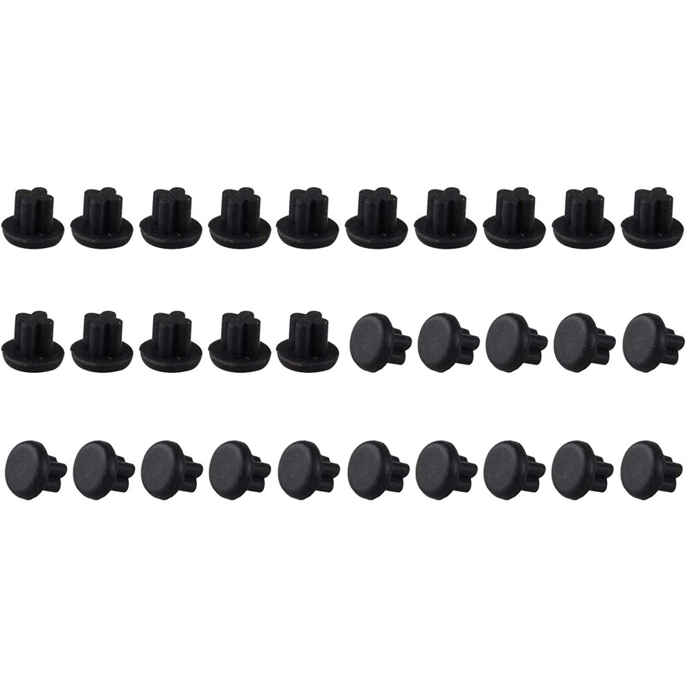 30Pcs Rubber Cell Phone Anti Dust 3.5Mm Earphone Jack Plug Ear Cover Universal Silicone Headphone Port Stopper Black 9130661596640