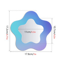 Zriyin Magnetic Locker Mirror School Bathroom Refrigerator Cabinet Decoration Mirrors