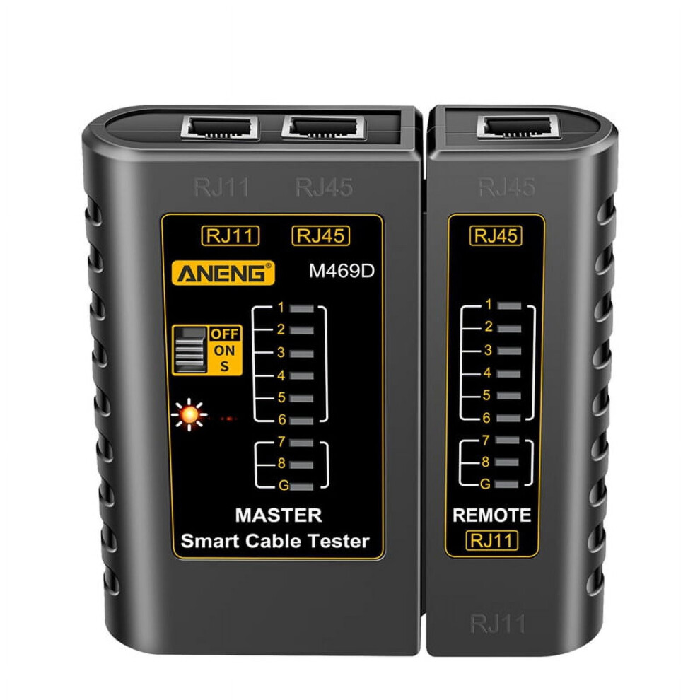 IMCBSTT M469D RJ45 Cable Lan Tester Network Cable Tester RJ11 RJ12 CAT5 UTP LAN Cable Tester Networking Tool Network Repair A