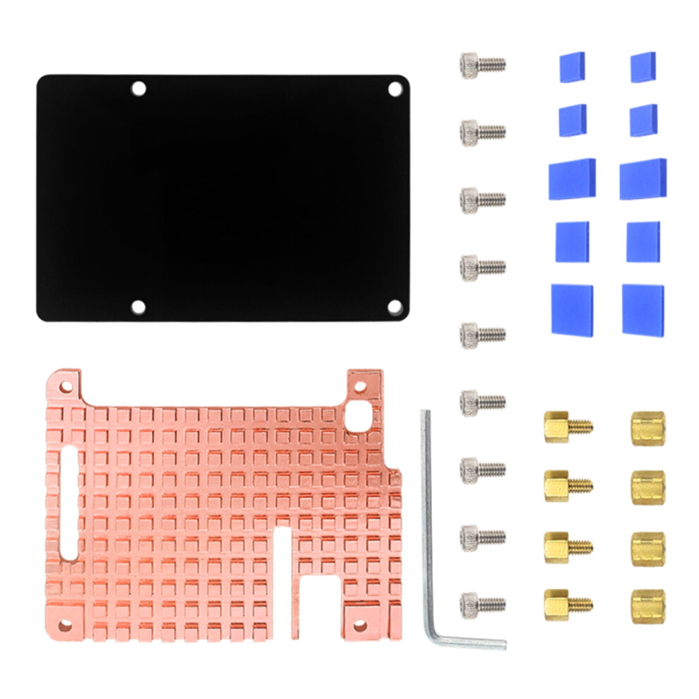 Acrylic And Copper Heatsink Open Design, Optimal Wi-Fi Signal For Raspberry Pi 4B Heatsink Accessory 9130661600408
