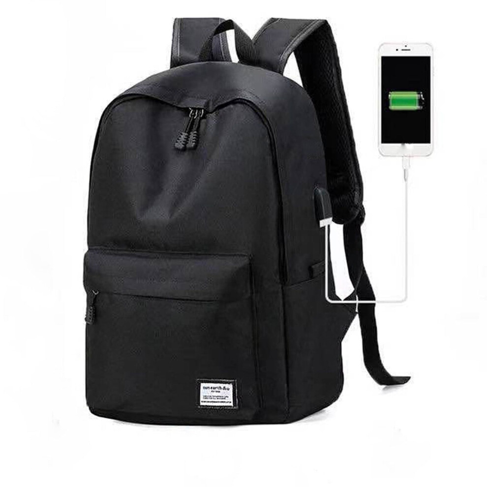 Double Layer Travel Backpack With Laptop Compartment, Usb Charging & Headphone Port, Compatible With Universal Devices 9170372827787