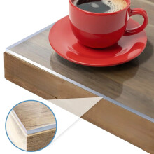HKUKY Transparent Table Film With Straight Edge, Made To Measure, Choice Of Sizes, Film, Protective Film, Table Protector