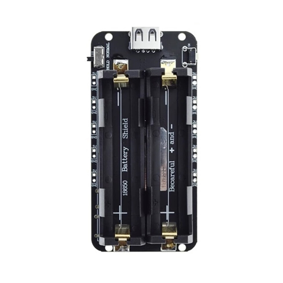Jixopn 18650 Battery Holder Power Bank Charging Module With Micro Usb, 5V/2A & 3V/1A Output, Overcharge Protection For Raspberry Pi 9170372827640