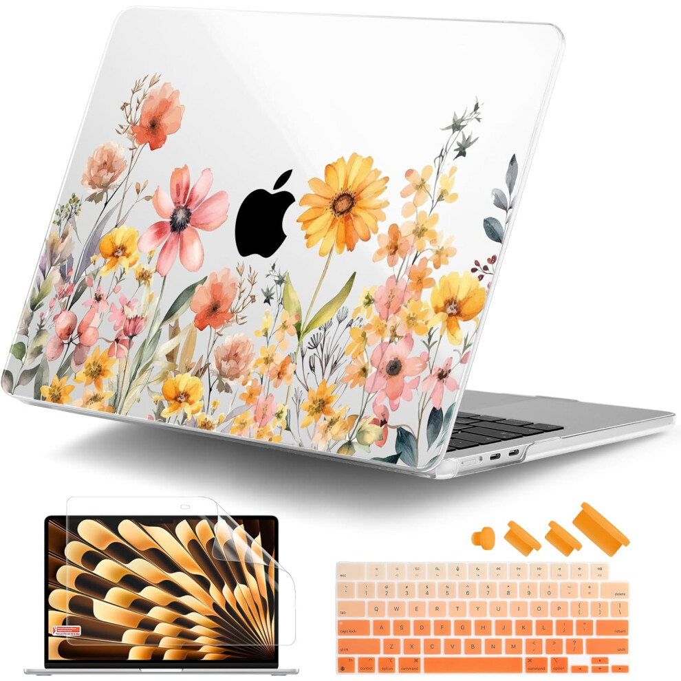 For M3 M2 Macbook Air 15.3 Inch Case 2023 2024 Release A2941 A3114 With Retina Display & Touch Id, Hard 9170372827763
