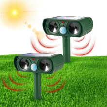 WinysinGreen Solar Recharge Battery Operated Infrared Motion Actived Animal Cat&Dogs Scarer(2pc)