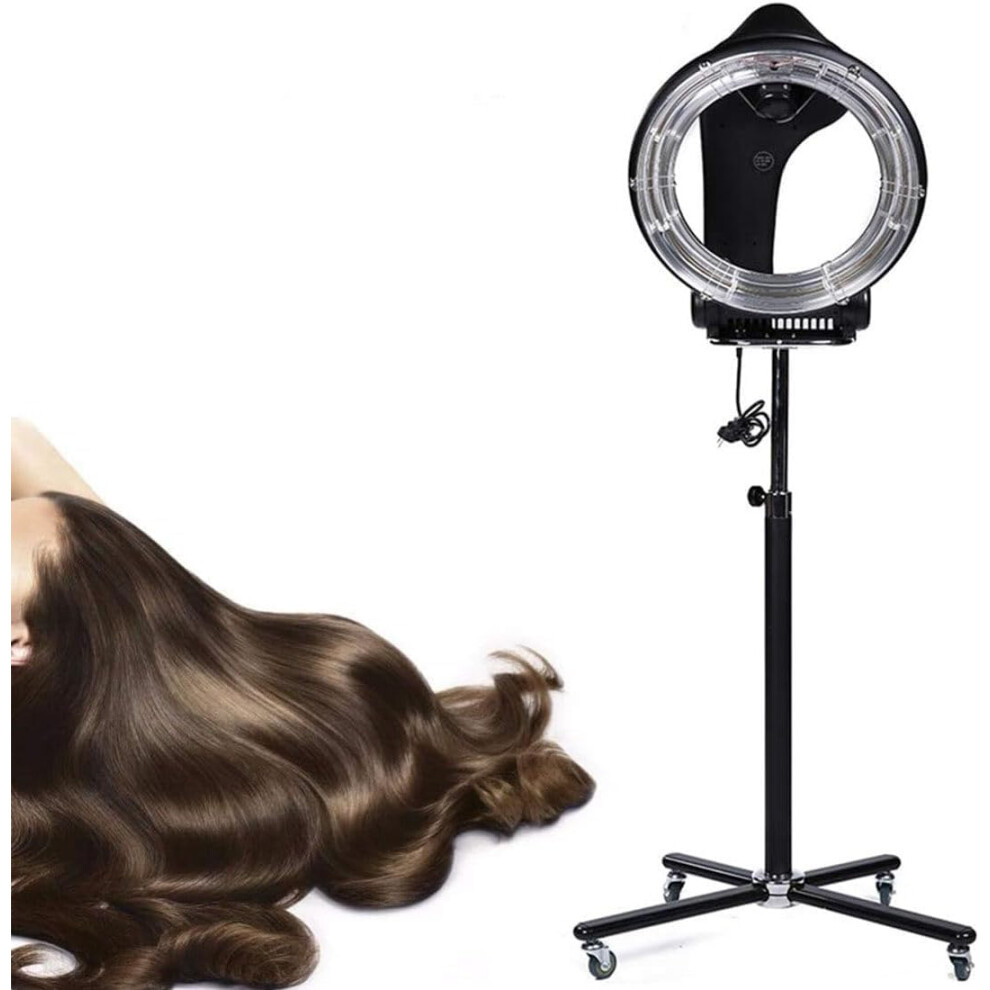 Professional Infrared Hair Dryer with Fast Drying, Adjustable Timer, Standing Salon Color Processor