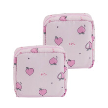 Sanitary Pad Storage Bag, Portable Period Bag for Teen Pads/Sanitary Napkins/Small Tampons, First Period Gifts for Teen Girls School 2 PC